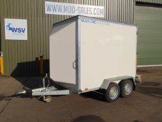 Direct UK Govt Dept.Twin Axle Blue Line Box Trailer c/w Rear Roller Shutter