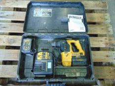 DeWalt DC223 24V Cordless SDS Rotary Hammer Drill c/w 2 x Batteries & Charger