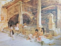 After Sir William Russell Flint, RA (Scottish, 1880-1969), INTERIOR BATHING SCENE, limited edition