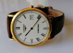 A Longines Grande Classique gent's quartz wristwatch, L4.655.2, Roman numerals, stainless steel