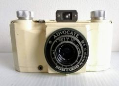 A cased Ilford Advocate Series 'Black Face' Camera, 1950's, with Wray Lustrar f/3.5 35mm lens,