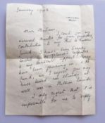 A Lady Clementine Churchill two-sided ink written signed letter on 10 Downing Street, Whitehall