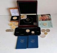 A cased Falkland Islands 2006 1/25 gold crown Isambard coin together with a cased Tristan da Cunha