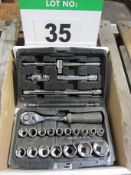 An Expert Cased .5 Inch Drive Socket Set
