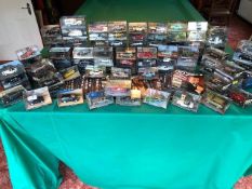 Collection of 100 Diecast models of the James Bond Collection