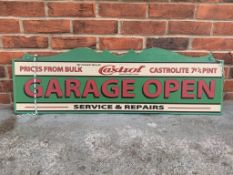 Wooden Castrol Display Sign