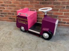 Childs Novelty Princess Limo's Sit On Car