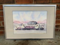 Watercolour of a Jaguar XJR12 by Steven Massey