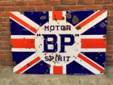 Large Vintage BP Motor Spirit Enamel Sign