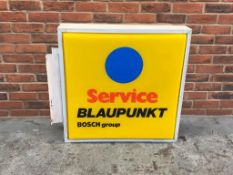 Blaupunkt Service, Double Sided Illuminated Sign
