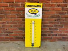 Duckhams 20-50 Vintage Enamel Thermometer Sign