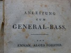 Musik - 3 Werke Generalbaß