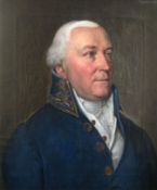 Ludwig Emil GRIMM (1790-1865), Portrait eines älteren Herrn in blauem Rock mit Goldverzierungen, rüc