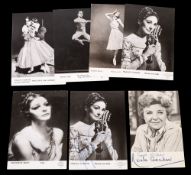 MARGOT FONTEYN : Romeo & Juliet signed postcard. With Antoinette Sibley, signed postcard.