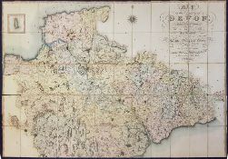 GREENWOOD, C & J - Map of the County of Devon,
