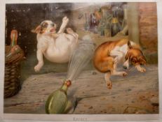 SCRAP ALBUM : late 19th cent. album crammed full of all manner of prints inc.