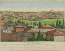 TURKEY : A pair of hand coloured engravings - 'Vue de Scutari, Dolma-Bagtche et Top-Hana,