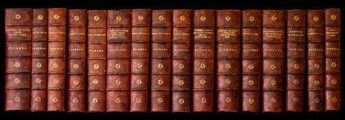 DICKENS, Charles - The Works : 16 vols, illust, half calf, 8vo, c1890s.