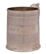 A Victorian silver christening jug, maker Charles Lias, London,