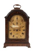 A decorated mahogany Regency bracket clock: the eight-day duration,
