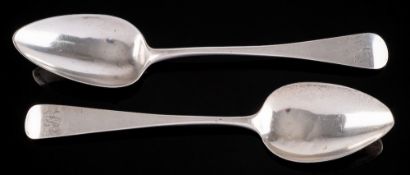 A George III provincial silver Old English pattern tablespoon, maker, Joseph Hicks, Exeter,