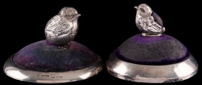 An Edwardian novelty silver pin cushion, maker Sampson Mordan & Co, Chester,