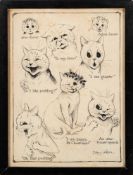 Louis William Wain [1860-1939]- After dinner ... Before dinner ...