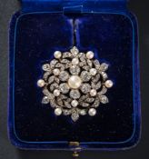 A late 19th Century gold, silver,