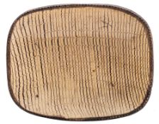 A large Mortlake [Thomas Abbot] slipware baking dish: with pie crust rim,