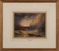 Charles Bentley [1806-1854]- Saved from the storm,:- signed bottom left watercolour and bodycolour,