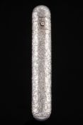 A Victorian silver double ended scent bottle, maker Sampson Mordan & Co, London,