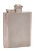 An Elizabeth II silver hip flask, maker Joseph Gloster Ltd, Birmingham,