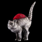 An Edwardian novelty silver pin cushion, maker Levi & Salaman, Birmingham,