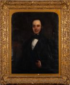 English School 19th Century- Portrait of 'Great Grandfather' John Hewitt of Newlands, Frenchay,