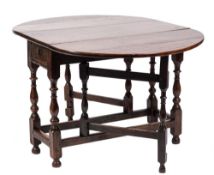 An 18th Century oak gateleg table:,