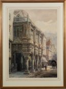 Alfred Leyman [1856-1933]- The Guildhall, Exeter,:- signed, watercolour, 75 x 52cm.