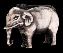 An Edwardian novelty silver pin cushion, maker Adie & Lovekin Ltd, Birmingham,