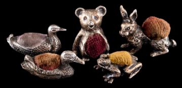 An Edwardian novelty silver pin cushion, maker Sampson Mordan & Co, Chester,