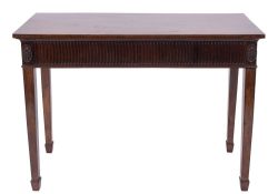 A late 19th Century mahogany rectangular serving table:,