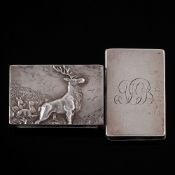 An Edward VII silver matchbox holder, maker Crisford & Norris Ltd, Birmingham,