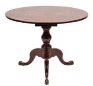 A mid 18th Century mahogany circular supper table:,