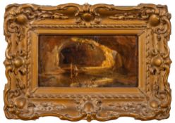 Manner of Cornelis van Poelenburgh [19th Century]- Lovers bathing in a secluded pool,