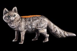 An Edwardian novelty silver pin cushion, maker Levi & Salaman, Birmingham,