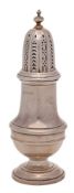 An Elizabeth II silver sugar caster, maker Barker Ellis Silver Co, Birmingham,
