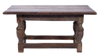 An oak rectangular serving table:,