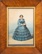 Wybrant [1816-1894]- Portrait of a young lady, full-length standing,