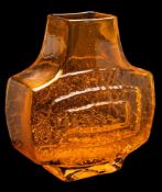 A James Powell & Sons Whitefriars tangerine 'T.V.