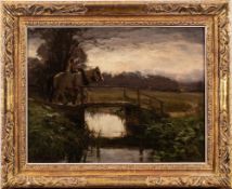 David Farquharson [1840-1907]- A grey morning,:- signed and dated 1878 bottom left oil on canvas,