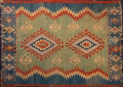 A Kelim flatweave:, the pistachio,