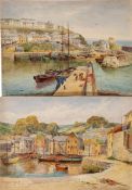 * Henry John Sylvester Stannard [1870-1951]- The Inner Harbour, Mevagissy; Penmare Rocks,
